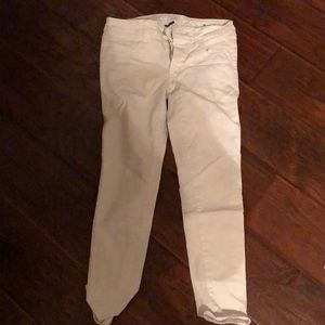Super stretch white American eagle jeggings